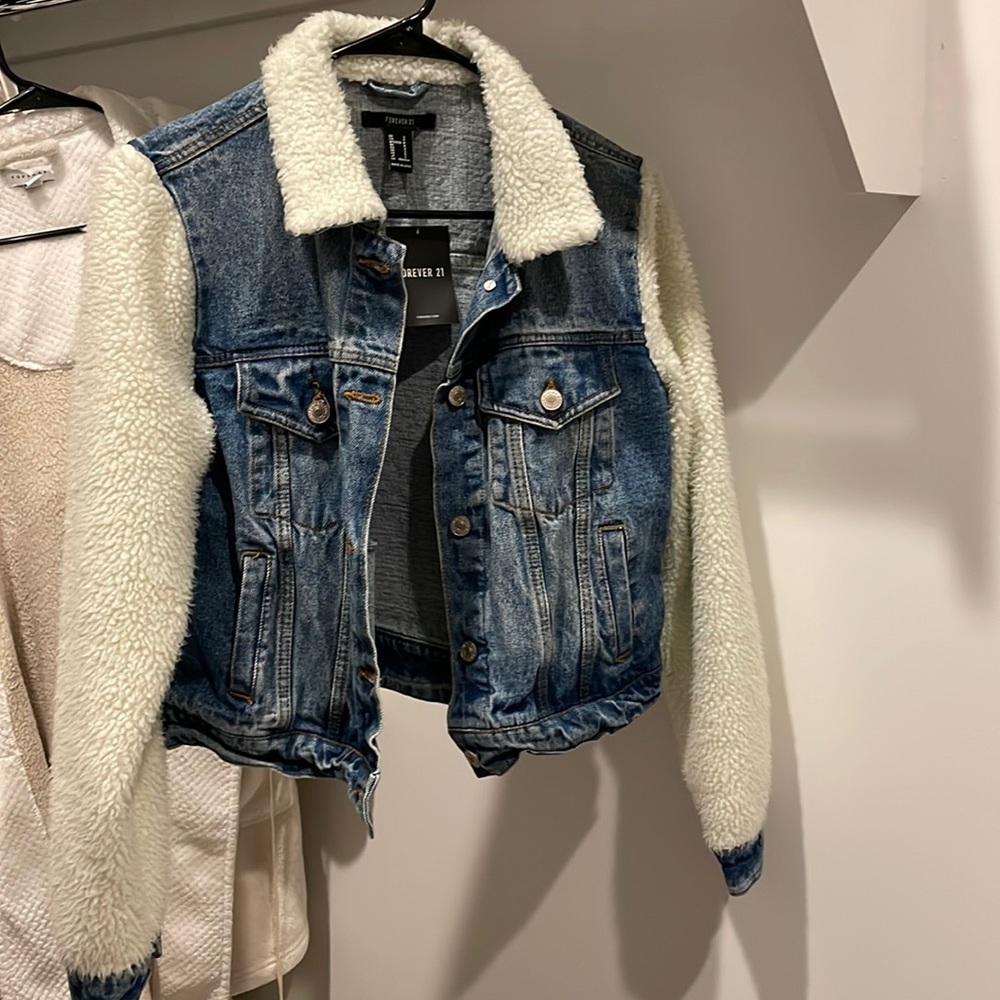 Sherpa jean jacket